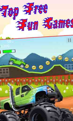 4 * 4 Monster Truck Offroad Legends Rider: Hill Climb Racing giochi di guida gratuiti 3