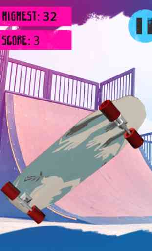 3D Skate Half Pipe Juggle trucco Pocket Game 2 3