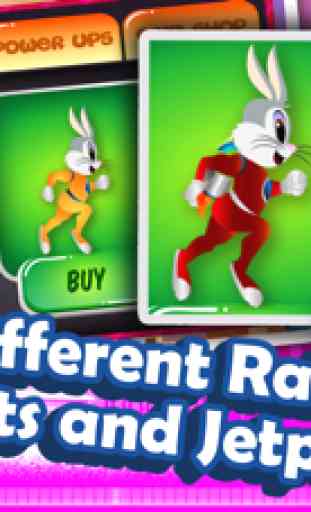 A Super Hero Rabbit Dash Jump Flying Fun Race Game 3