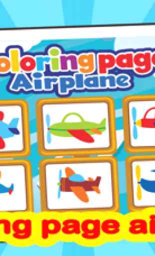 aereo libro da colorare gratis giochi per bimbi 1