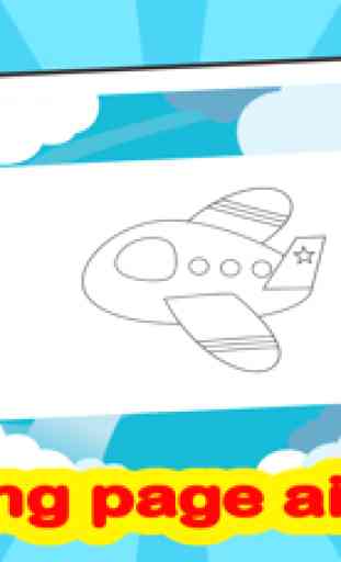 aereo libro da colorare gratis giochi per bimbi 2
