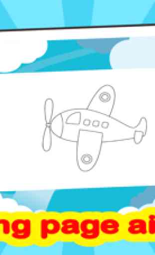 aereo libro da colorare gratis giochi per bimbi 3