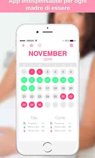 Calendario del ciclo mestruale&diario gravidanza 2