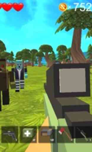 Guerre Pixel tiro 3D - Blocco Gun Battaglia 3
