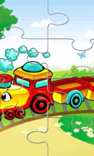 Puzzle Truck & Treno veicolo per i bambini e del b 2