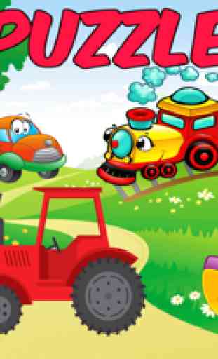 Puzzle Truck & Treno veicolo per i bambini e del b 3