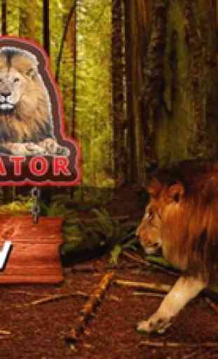 Simulatore di leone selvaggio - cacciatore di anim 1