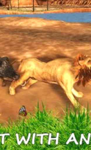 Simulatore di leone selvaggio - cacciatore di anim 2