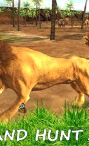 Simulatore di leone selvaggio - cacciatore di anim 4