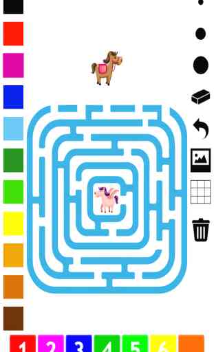 Attivo! Apprendimento gioco per bambini: labirinti, giochi e puzzle per la scuola materna, scuola materna e scuola primaria con: castello, pollo, dinosauro, cavallo, zucca, mago nel labirinto 4