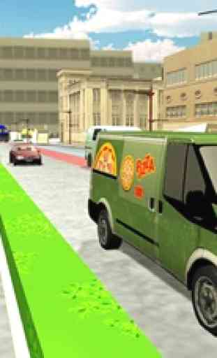 consegna della pizza Van- cibo camion gioco conduc 3