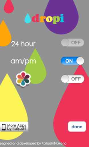 dropi - minimal design digitale, orologio, orologio, per il tuo desktop 4