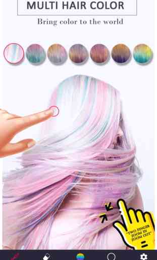 Multi Hair Color Changer app 1