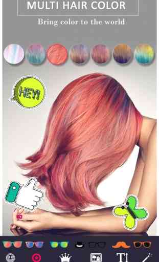Multi Hair Color Changer app 3