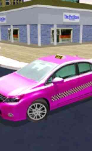 Ragazza taxi ragazza di rosa & giochi corsa 3