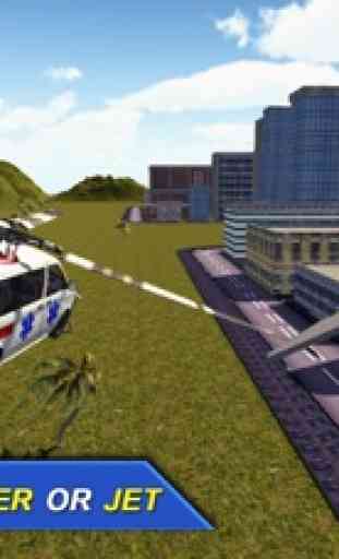 volante Ambulanza Volo Pilota Simulatore 3D 1