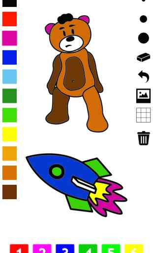 Attivo! Coloring Book di Giocattoli Per Bambini: Giocattoli, Ragazzo, Rucola, Orsacchiotto, Auto, Aereo 1