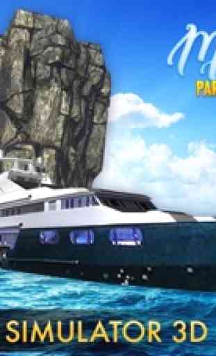 Barca a motore parcheggio della nave Sim-ulator 20 2