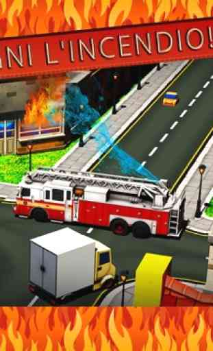 Camion dei Pompieri 3D 4