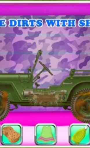 Kids Auto lavaggio Gioco: Army Cars 1