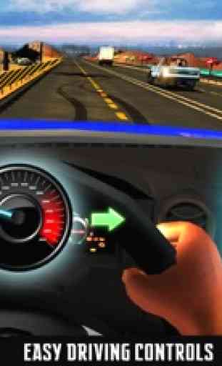 VR autostrada che corre in Pilota di auto 2