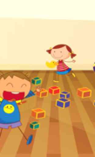 Attivo! Apprendimento gioco per i bambini di età 2-5 sulla scuola: giochi e puzzle per la scuola materna, Scuola materna o scuola primaria con bambini, giocattoli, libri, classe, insegnante, lavagna 1