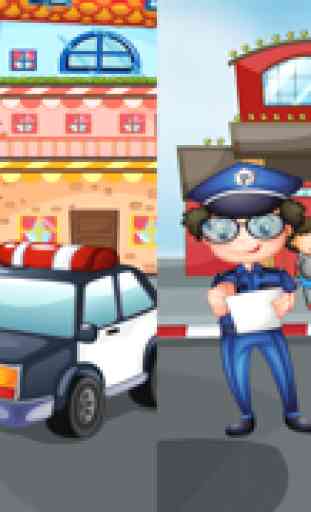Gioco per i bambini circa la polizia: Imparare con la polizia 3