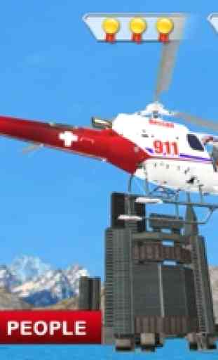 911 Ambulanza Salvare Elicottero Simulatore Gioco 1
