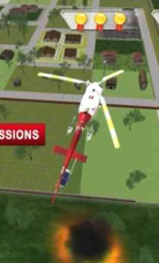 911 Ambulanza Salvare Elicottero Simulatore Gioco 4