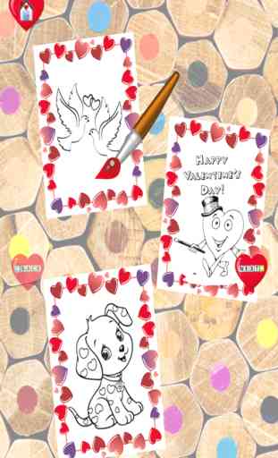 Bacio di San Valentino libro da colorare: amo tua 4