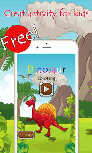 Dinosauri Libro Da Colorare Giochi Per Bimbi Free 1