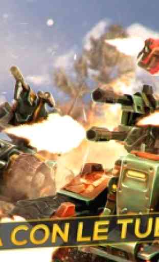 Guerra Sparatutto: Carro armato vs Robots 1
