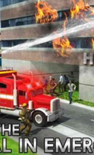 Salvare Fuoco Camion Simulatore gioco: Pompiere 3D 4