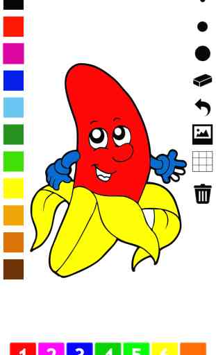 Libro da colorare di frutta e verdura per i bambini e bambini: giochi con molte immagini come mela, banana, uva, limone, pera, fragola. Imparare per la scuola materna, scuola materna o asilo scuola 1