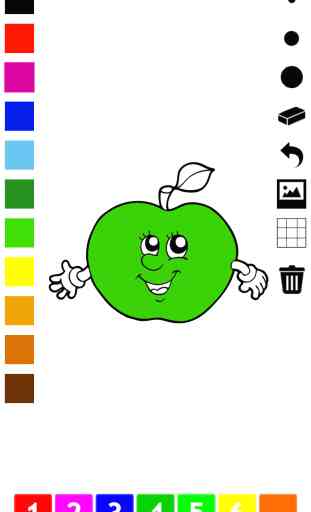 Libro da colorare di frutta e verdura per i bambini e bambini: giochi con molte immagini come mela, banana, uva, limone, pera, fragola. Imparare per la scuola materna, scuola materna o asilo scuola 2