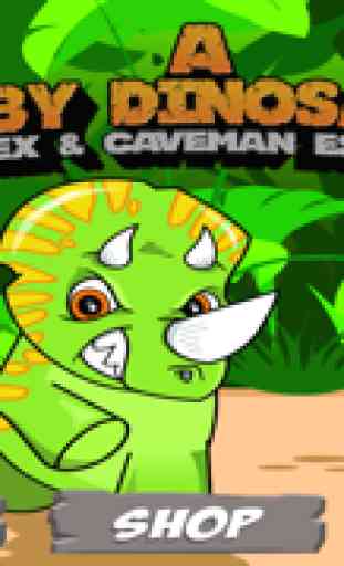 T-Rex di un dinosauro del bambino e Caveman Fuga : A Baby Dinosaur's T-Rex and Caveman Escape 1