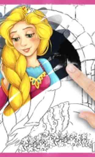 Principessa Rapunzel pagine da colorare - Pro 1