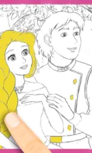 Principessa Rapunzel pagine da colorare - Pro 3