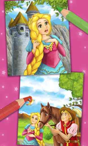 Rapunzel - Magic principessa Kids Disegni da color 2