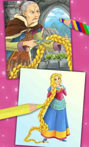 Rapunzel - Magic principessa Kids Disegni da color 4