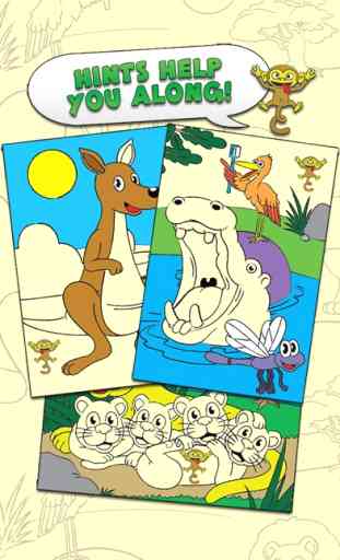 Colorare Zoo Animal Toccare Per Coloring Book Attività colore per i bambini e le famiglie Free Edition Preschool Starter 4