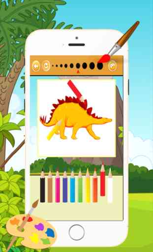 Dinosaur Coloring Book 2 - Disegno e Pittura colorato per i bambini giochi gratis 2