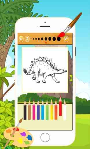 Dinosaur Coloring Book 2 - Disegno e Pittura colorato per i bambini giochi gratis 3