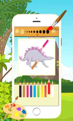 Dinosaur Coloring Book 2 - Disegno e Pittura colorato per i bambini giochi gratis 4