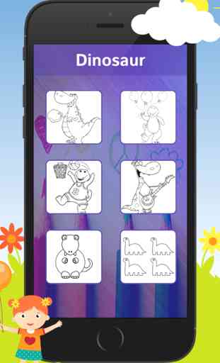 Dinosauri libro da colorare per i bambini - gratis divertimento educativo dinosauro Disegno gioco per i bambini, ragazzi e ragazze (Dinosaur Coloring Book for Kids) 4
