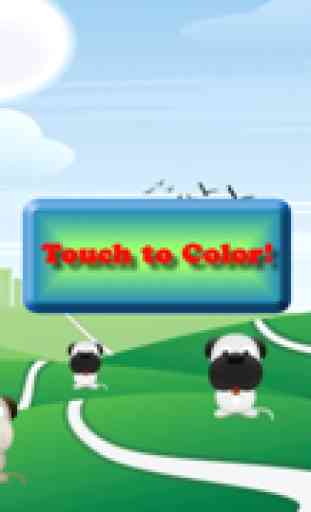 Disegni da colorare per i più piccoli : Cani e cuccioli ! - Libro da colorare per bambini - GRATIS - giochi per bambini - app per bambini 1