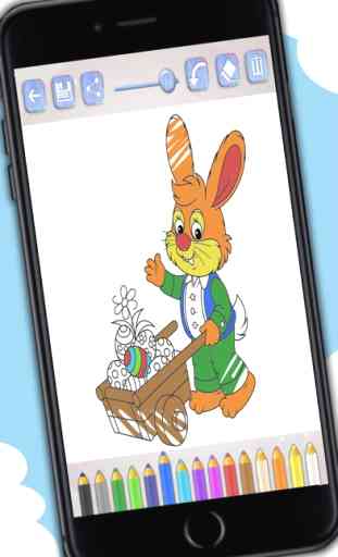 uova di colore di Pasqua - coniglietti vernice da colorare gioco per bambini 1