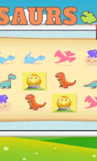 Dinosaur animale giochi per la memoria per bambini 2