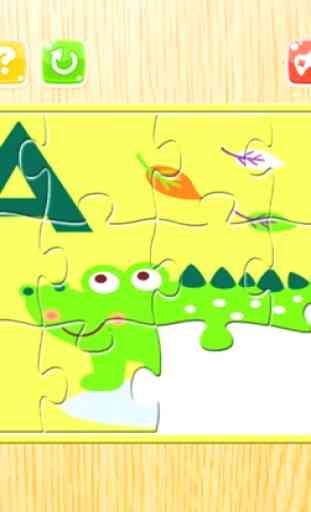 ABC sega Puzzle Animali Alfabeto per bambini 4