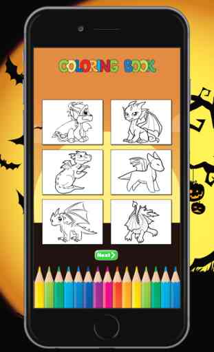 Drago Coloring Book per i bambini: imparare a colore e disegnare un drago, mostro e altro 4